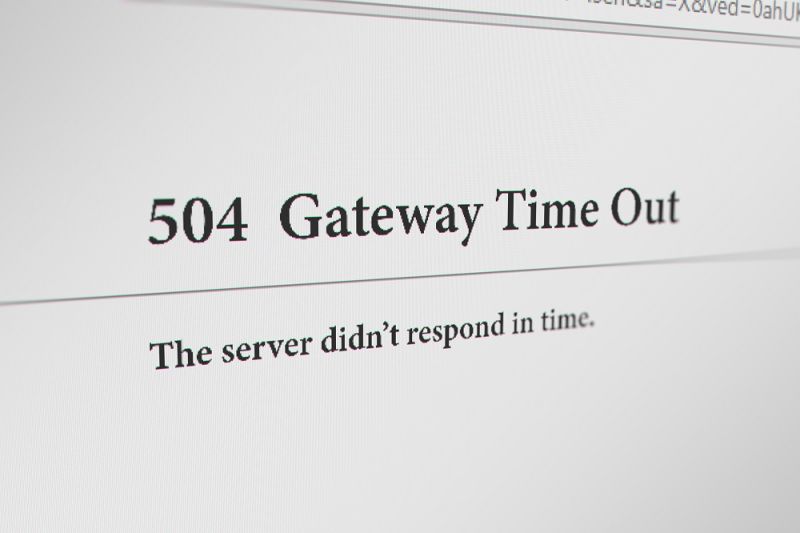 Error 504 gateway timeout en WordPress y arreglo